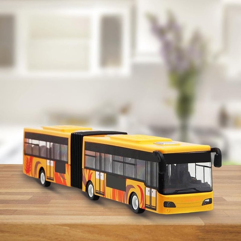 1 50 Scale Yellow Bus Toy Gift For Kids Boys Girls 28cm Long - Image 2